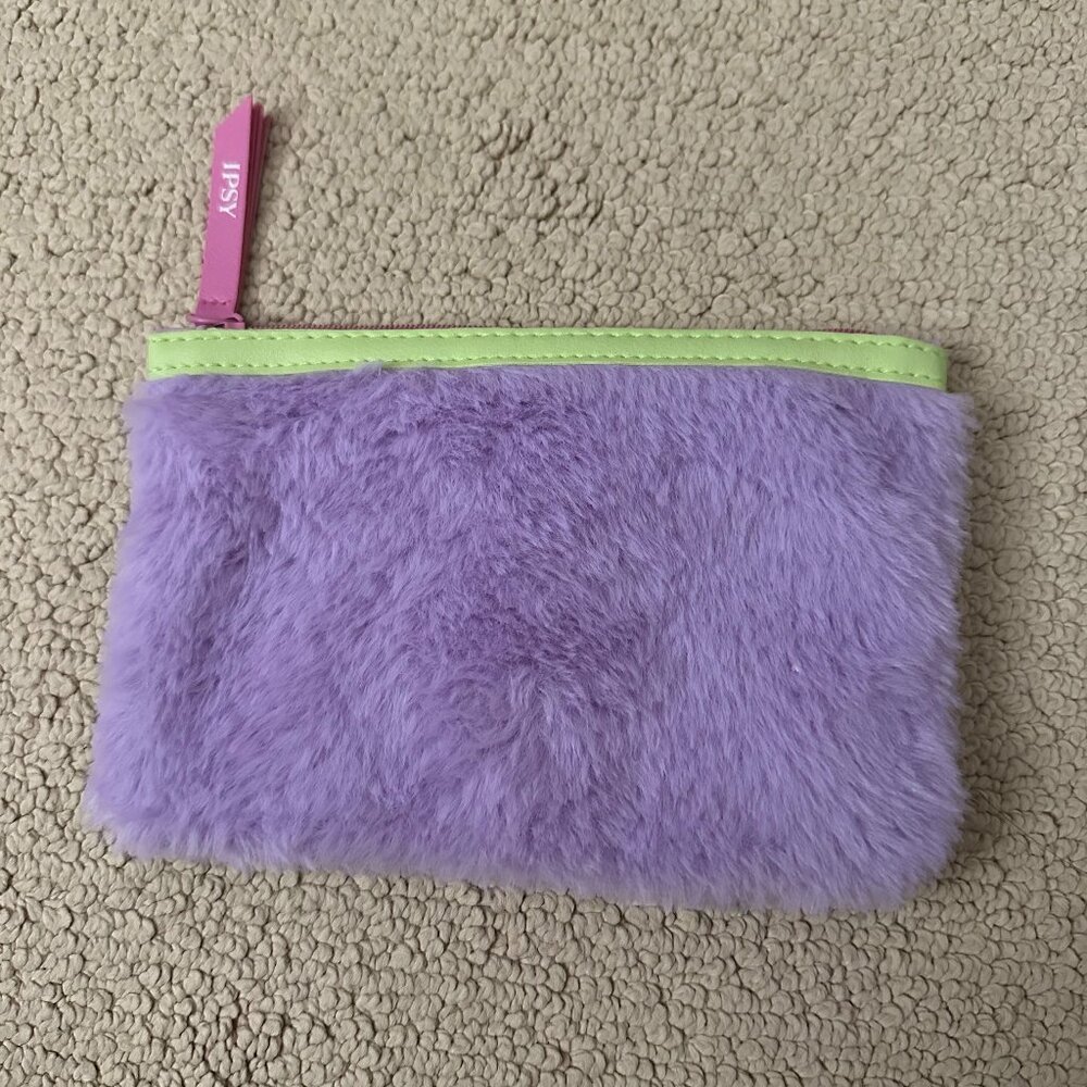 Ipsy Glam Makeup Bag (Bag Only) - Purple Fur (January 2023)